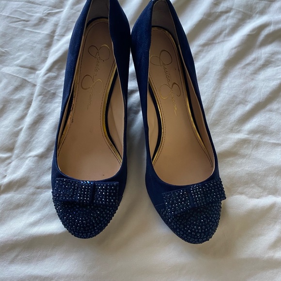 Jessica Simpson- No Place Like Home- Blue Heels - Picture 6 of 6